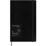 Moleskine Akıllı dizüstü bilgisayar, akıllı yazma sistemi, dijital akıllı not defteri, yumuşak kapaklı, çizgili sayfalar ve pratik lastik kilitli, büyük format 13 x 21, renk: siyah