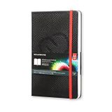Moleskine Akıllı dizüstü bilgisayar (dijital not defteri, beyaz sayfalar, Creative Cloud uygulamasıyla bağlantılı, sert kapak, büyük format 13 x 21 cm) 600 sayfa, siyah