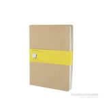Moleskine Cahier 3'Lü Defter XL Boy Kareli Kraft - XL (19 x 25 cm)