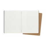 Moleskine Cahier CH4STNB Çalışma Defterleri (Dersler Için, Xlarge, 2'li Set, Çizgili, Karton Kapaklı) Siyah, Kahverengi Kraft Kağıt - -- - Option-1