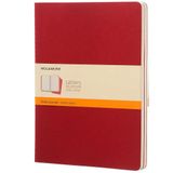 Moleskine CH111 Cahier Kırmızı Çizgili Cep Boy 3'lü Defter