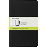 Moleskine Chaier 3'lü Günlük Defter Çizgisiz L Boy 13X21 cm 80 Sayfa Siyah