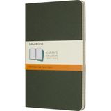 Moleskine Çizgili Cahier Not Defteri 3’lü Set L Boy Mersin Yeşili