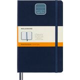 Moleskine Çizgili Kalın Safir Mavi Defter L Boy Sert Kapak (Expanded) | Büyük 12,7 x 21 cm büyüklüğünde not defteri, 400 çizgili sayfa, günlük, notlar, planlama ve günlük yazma için.