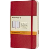 Moleskine Çizgili Yumuşak Kapak Cep Boy Kırmızı Defter