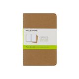Moleskine Çizgisiz Cahier Not Defteri 3’lü Set Cep Boy Kraft Kahve