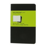 Moleskine Çizgisiz Cahier Not Defteri 3’lü Set Cep Boy Siyah