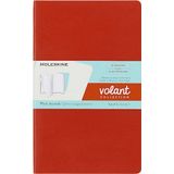 Moleskine Çizgisiz Volant Not Defteri 2'Li Set L Boy Turuncu + Aqua Mavi