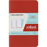 Moleskine Çizgisiz Volant Not Defteri 2'Li Set XS Boy Turuncu + Aqua Mavi