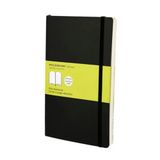 Moleskine Klasik Büyük Boy Yumuşak Kapak Düz Siyah Defter