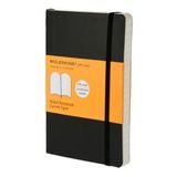 Moleskine Klasik Cep Boy Yumuşak Kapak Çizgili Siyah Defter
