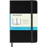 Moleskine Klasik Noktalı Kağıt Defter, Sert Kapaklı ve Lastikli Kapaklı Günlük, Siyah Renkli, Cep Bo