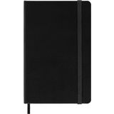 Moleskine Klasik Noktalı Kağıt Defter, Sert Kapaklı ve Lastikli Kapaklı Günlük, Siyah Renkli, Cep Boyu 9 x 14 cm, 192 sayfa