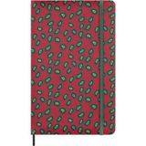 Moleskine Mantero'dan Not Defteri, Italyan Ipekli Sert Kapak, Çizgili Sayfalar ve Elastik Kilitli, H
