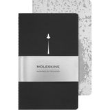 Moleskine NASA Temalı Ahier Journal Set – 2 Boş Not Defteri Notlar ve 16 Çıkarılabilir Yaprak için, Hayranlar ve Koleksiyoncular için, Large 13 x 21 cm