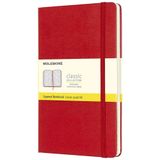 Moleskine QP061R Kırmızı 240 Sayfa Kareli Sert Kapaklı Defter