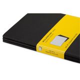 Moleskine QP312 Cahier Siyah Kareli Cep Boy 3'lü Defter