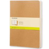 Moleskine QP423 Cahier Kraft Düz 3'lü Defter