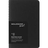 Moleskine Smart Cahier Not Defteri 2'li Set Cep Boy Siyah - Ana Renkler