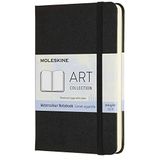 Moleskine yaratıcı not defteri, sulu boya not defteri, cep, A6, 200 g sulu boya kağıdı, sert kapak, siyah. Cep/A6