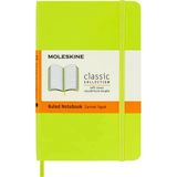 Moleskine Yumuşak Kapak Defter Limon Yeşili (Çizgili - 9X14) | Günlük Tutma, Not Alma, Planlama Ve Günlük Yazma İçin 192 Çizgili Sayfalı Cep 8,9 Cm X 14 Cm Not Defteri.