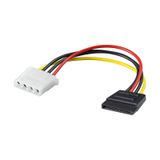 Molex 4 pin dişi power to Sata 15 pin dişi power çevirici kablo 30 cm