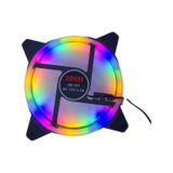 Molex Girişli Sessiz Renkli Fan 12cm Rainbow Kasa Fanı RGB 120mm