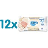 Molfix 12X50 Adet (2 Adet) Yenidoğan Islak Mendil 1 Yaprak Dermatolojik Test Edilmiş Bebekler İçin Uygun