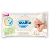 Molfix 50 Yaprak Pamuklu Yeni Doğan Islak Havlu