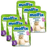 Molfix 6 Adet 10'lu Bebek Bakım Örtüsü