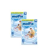 Molfix Bebek Bezi 4 Beden, 7-14 kg, Ultra Avantaj Paketi, 136 Adet, 2 Paket