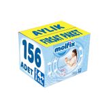 Molfix Bebek Bezi Beden 4+ (9-20 kg) Maxi Plus, 156 Adet Aylık Fırsat Paketi