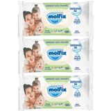 Molfix Ferah Temizlik İzotonik Sulu 3x60 180 Yaprak Islak Mendil