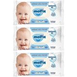 Molfix Hassas Ciltler İzotonik Sulu 3x60 180 Yaprak Islak Mendil