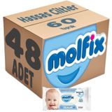 Molfix Hassas Ciltler İzotonik Sulu 48x60 2880 Yaprak Islak Mendil