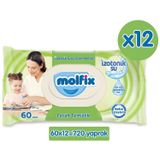 Molfix İzotonik Sulu Mendil Ferah 60 Lı x12 Adet