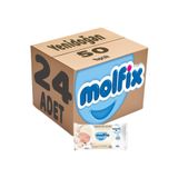 Molfix İzotonik Sulu Mendil Yenidoğan, 24'lü Set, 50 Yaprak, Pamuklu, Plastik Kapaklı