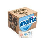 Molfix İzotonik Sulu Mendil Yenidoğan, 36'lı Set, 50 Yaprak, Pamuklu, Plastik Kapaklı