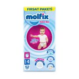 Molfix Külot Bez Fırsat Paketi 4 Numara 9-14 Kg 52'Li (2'Li Paket)