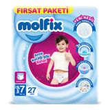 Molfix Külot Bez Fırsat Paketi 7 Numara 19+ Kg 27'Li (2'Li Paket)