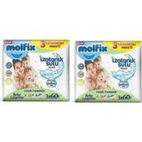 Molfix Losyonlu 3x60'lı 2 Adet Bebek Islak Mendili
