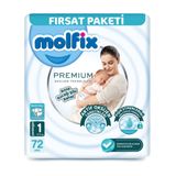 MOLFİX Molfix Oks Premium Cırtlı Bebek Bezi 1 Beden, 2-5 kg