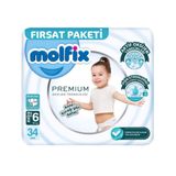 MOLFİX Molfix Oks Premium Cırtlı Bebek Bezi 6 Beden, 15 kg