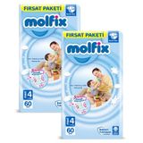 Molfix No:4 Maxi 120 Adet Bebek Bezi