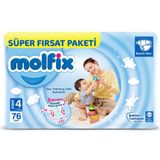 Molfix No:4 Maxi 76 Adet Bebek Bezi