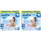 Molfix No:4+ Maxi Plus 312 Adet Bebek Bezi