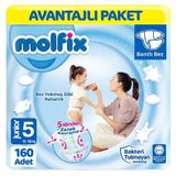 Molfix No:5 Junior 160 Adet Bebek Bezi