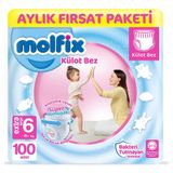 Molfix No:6 XLarge 100 Adet Külot Bebek Bezi