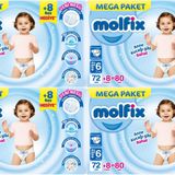 Molfix No:6 XLarge 320 Adet Bebek Bezi