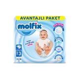 Molfix Premium Mega Avantaj Paketi, 6 Beden, 216 Adet Bebek Bezi
